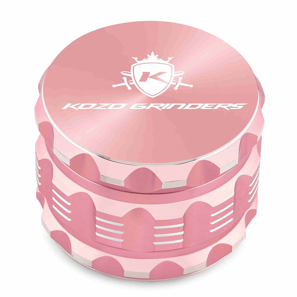 2.5 Inch Rose-Gold Kozo Sharp Teeth Herb Grinder At Honeybee Herb Buzz Shop