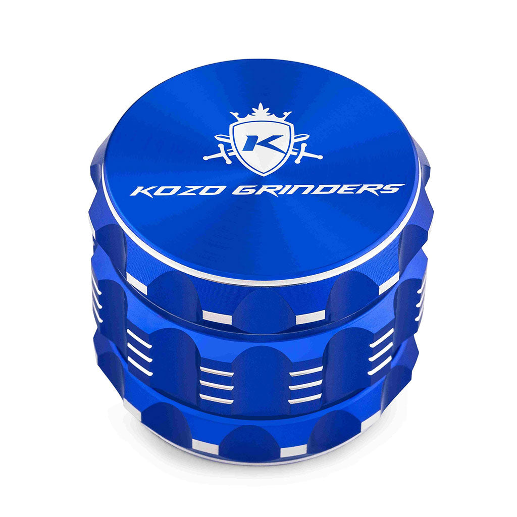 2 Inch Blue Portable Kozo Herb Grinder At Honeybee Herb Buzz Shop