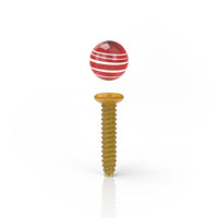 Thumbnail for Dab Screw Sets Dab Inserts Amber Colour Clear Straight View