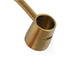 Domeless Titanium Gold 6-in-1 Long Neck Metal Dab Nail Wax Containing Part