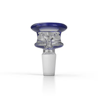Thumbnail for Glass Bong Flower Bowl FB 3 Blue Colour With 14mm Male Joint Clear Image
