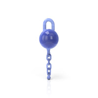 Thumbnail for Glass Terp Chain One Piece Dab Inters Blue Colour Vertical Clear View