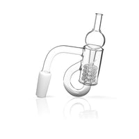 Thumbnail for Honey Recycler Quartz Banger 90 Degree YL with 10mm 14mm 18mm Male & Female Joints for Water Pipes, Bong & Dab rigs | Honeybee Herb