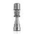 Titanium Silver 20mm 6-in-1 Skillet Enail Dab Nail Compatible With 10mm, 14mm, And 18mm Female Joints.