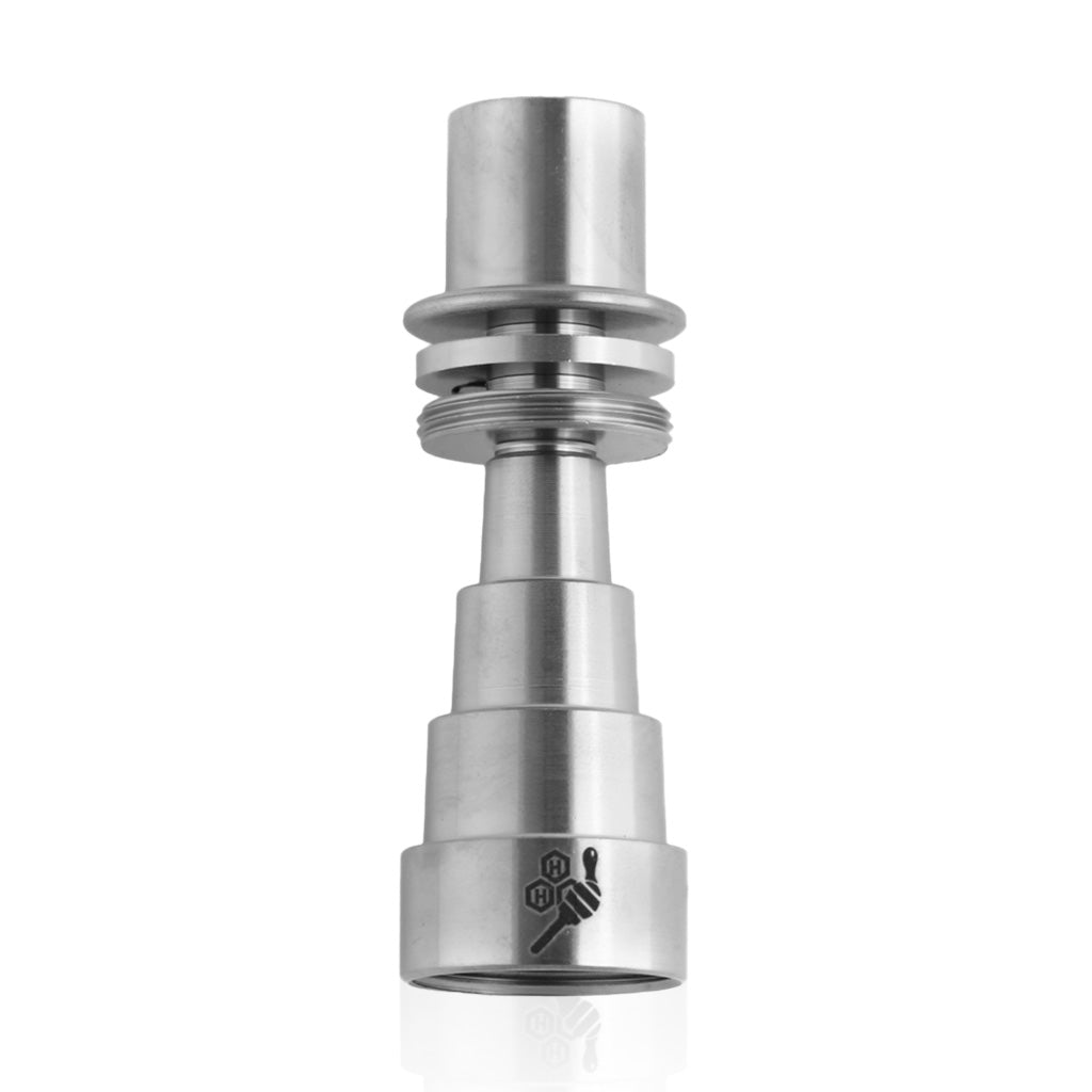 Titanium Silver 20mm 6-In-1 Original Enail Dab Nail Compatible With 10mm, 14mm, And 18mm Female Joints.