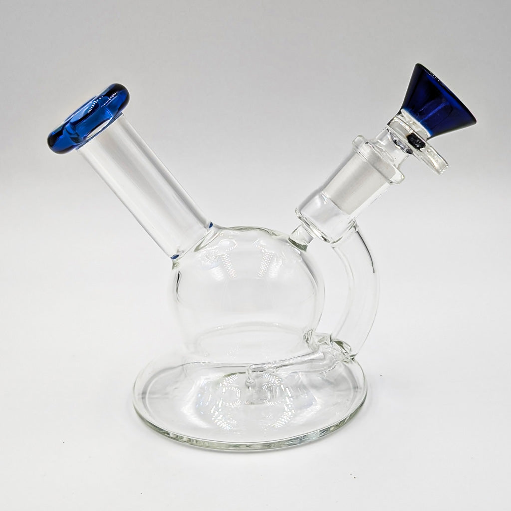 Honeybee Herb Blue Unique Spherical Shape Mini Cute Rig