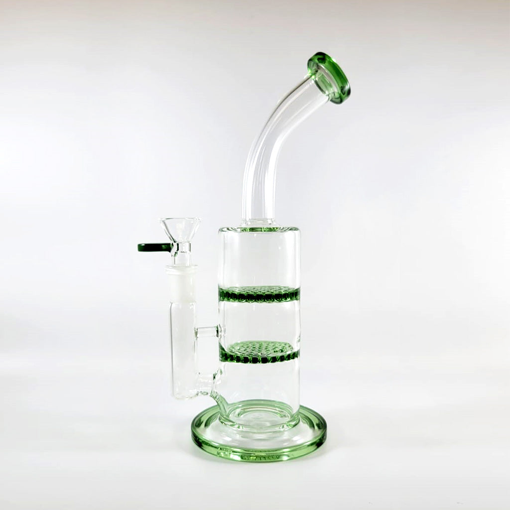 Buy Green Dual Honeycomb Disk Perc Rig – Smooth Hits Guaranteed