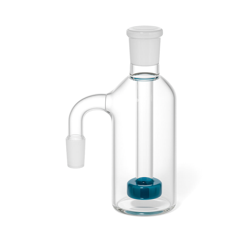 Buy Disc Percolator ash catcher in blue—premium glass, clean hits, fast shipping from Honeybee Herb