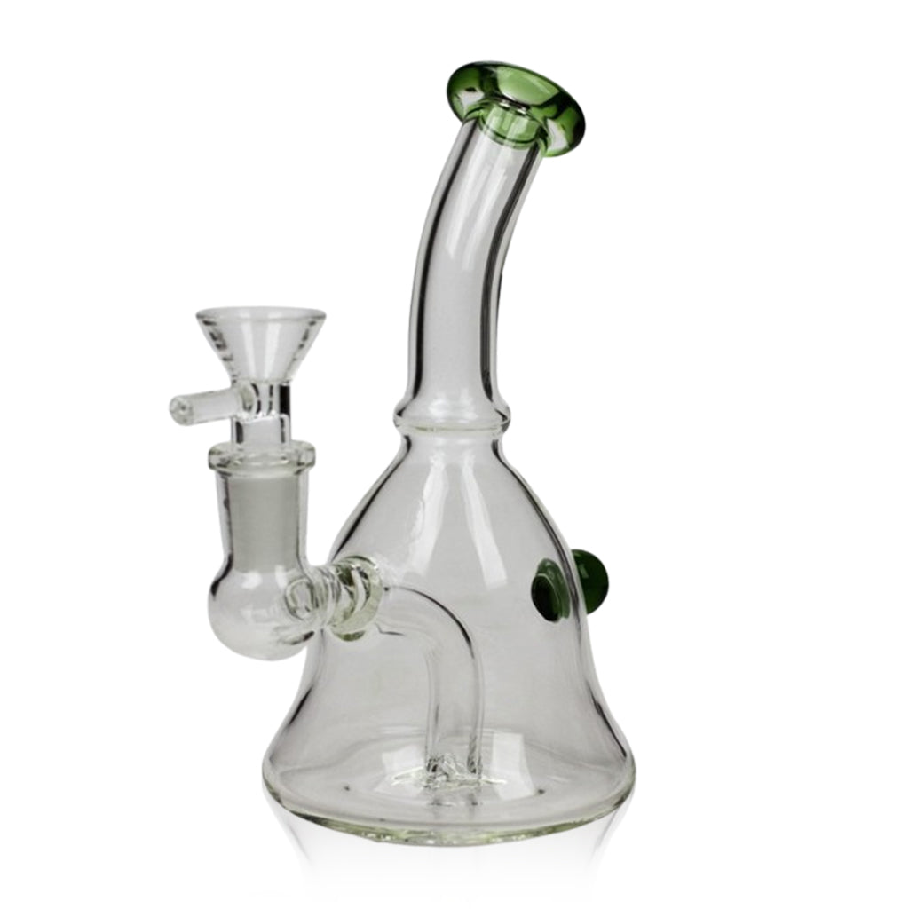 Honeybee Herb Fixed Bent Diffuser Downstem Green Mini Handy Glass Rig