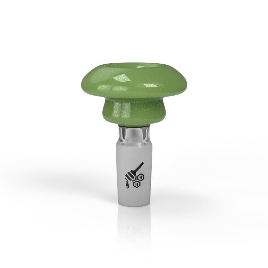 Honeybee Herb Green Dichro Solid Galaxy Candy Bong Bowl