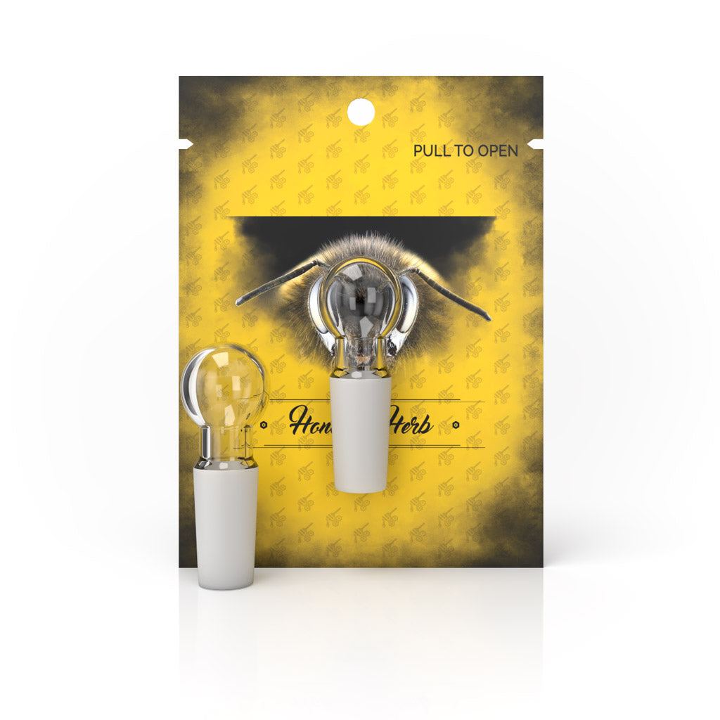 ISO Station Male Frosted Joint Glass Stopper Replacement Plug Yellow Packaging