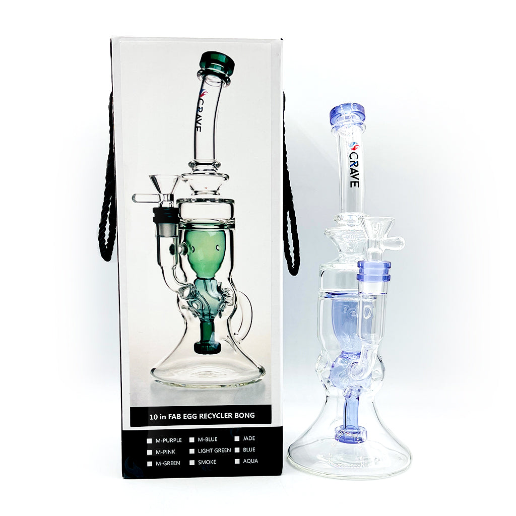 10 Inch Purple Fab Egg Recycler Rig – Buy Now at Honeybee Herb