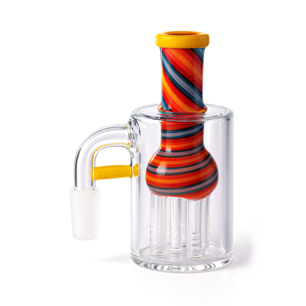 Buy Tree Perc Reversal ash catcher in Orange Twist, durable glass, fast shipping from Honeybee Herb
