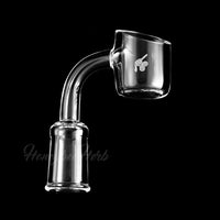 Thumbnail for Thick Original Quartz Banger 90° Yellow Line with 10mm 14mm 18mm Male & Female Joints for Dab Rigs Bongs | Honeybee Herb
