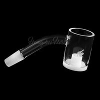 Thumbnail for Honey & Milk Core Reactor Quartz Banger 45° Degree Yellow Line with 10mm 14mm 18mm Male & Female Joints for waterpipes | Honeybee Herb