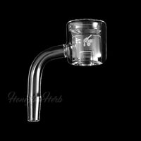 Thumbnail for Thermal Core Reactor Quartz Banger 90° Degree Yellow Line with 10mm 14mm 18mm Male & Female Joints for waterpipes | Honeybee Herb