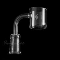Thumbnail for Honey Bucket Quartz Banger 90° Degree Yellow Line with 10mm 14mm 18mm Male & Female Joints for waterpipes | Honeybee Herb