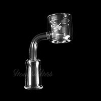 Thumbnail for Thermal Core Reactor Quartz Banger 90° Degree Yellow Line with 10mm 14mm 18mm Male & Female Joints for waterpipes | Honeybee Herb