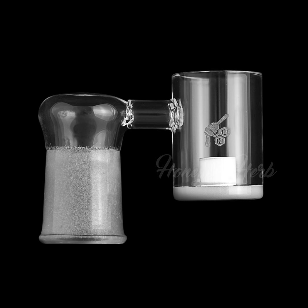 Honey & Milk Core Reactor Sidecar Quartz Banger 90 Degree Male & Female Joints for Dab Rigs Bongs | Honeybee Herb