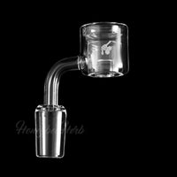 Thumbnail for Thermal Core Reactor Quartz Banger 90° Degree Yellow Line with 10mm 14mm 18mm Male & Female Joints for waterpipes | Honeybee Herb
