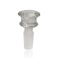 Thumbnail for Glass Flower Bowl for bong with 14mm male joint | Clear FB-3 Flower Bong Bowl - Honeybee Herb