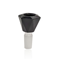 Thumbnail for Hexagon Shaped 14mm Male Frosted Joint Black Glass Bong Flower Bowl