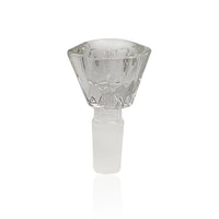 Thumbnail for Hexagon Shaped 14mm Male Frosted Joint Clear Glass Bong Flower Bowl
