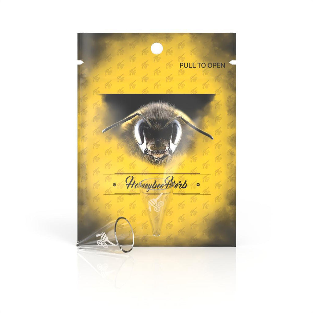 Honeybee Herb Quartz Funnel Yellow Packaging