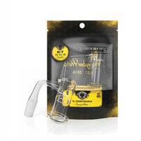 Thumbnail for Honeysuckle Xl Quartz Banger 90° Degree Black Line with 10mm 14mm 18mm Male & Female Joints for waterpipes | Honeybee Herb