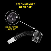 Thumbnail for Original Quartz Banger 45° Degree Yellow Line with 10mm 14mm 18mm Male & Female Joints for waterpipes | Honeybee Herb
