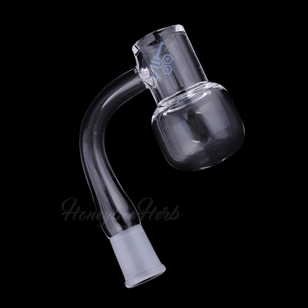 Honey Kettle Quartz Banger 90 Degree Yellow Line with 10mm 14mm 18mm Male & Female Joints for Dab Rigs Bongs | Honeybee Herb