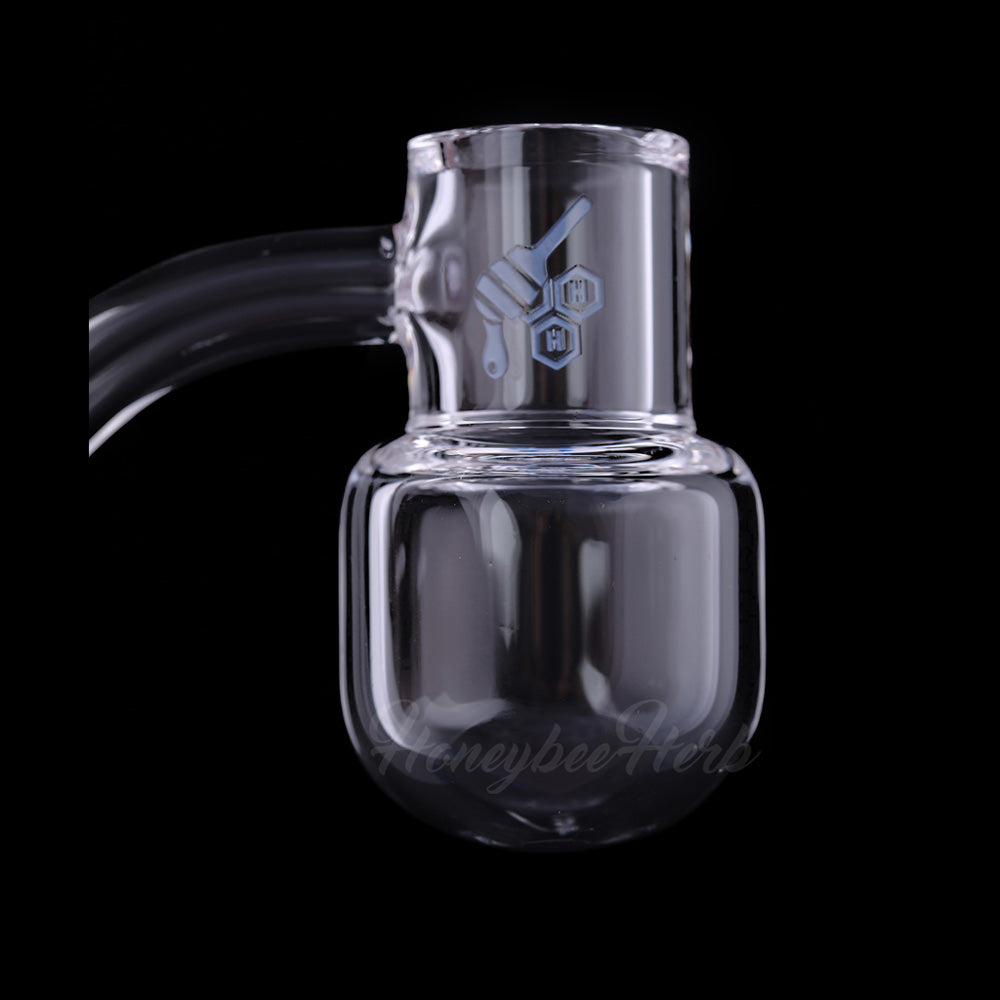 Honey Kettle Quartz Banger 45 Degree Yellow Line with 10mm 14mm 18mm Male & Female Joints for Dab Rigs Bongs | Honeybee Herb