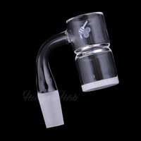 Thumbnail for Honey & Bevel Splash Bucket Quartz Banger 90 Degree Yellow Line with 10mm 14mm 18mm Male & Female Joints for Dab Rigs Bongs | Honeybee Herb