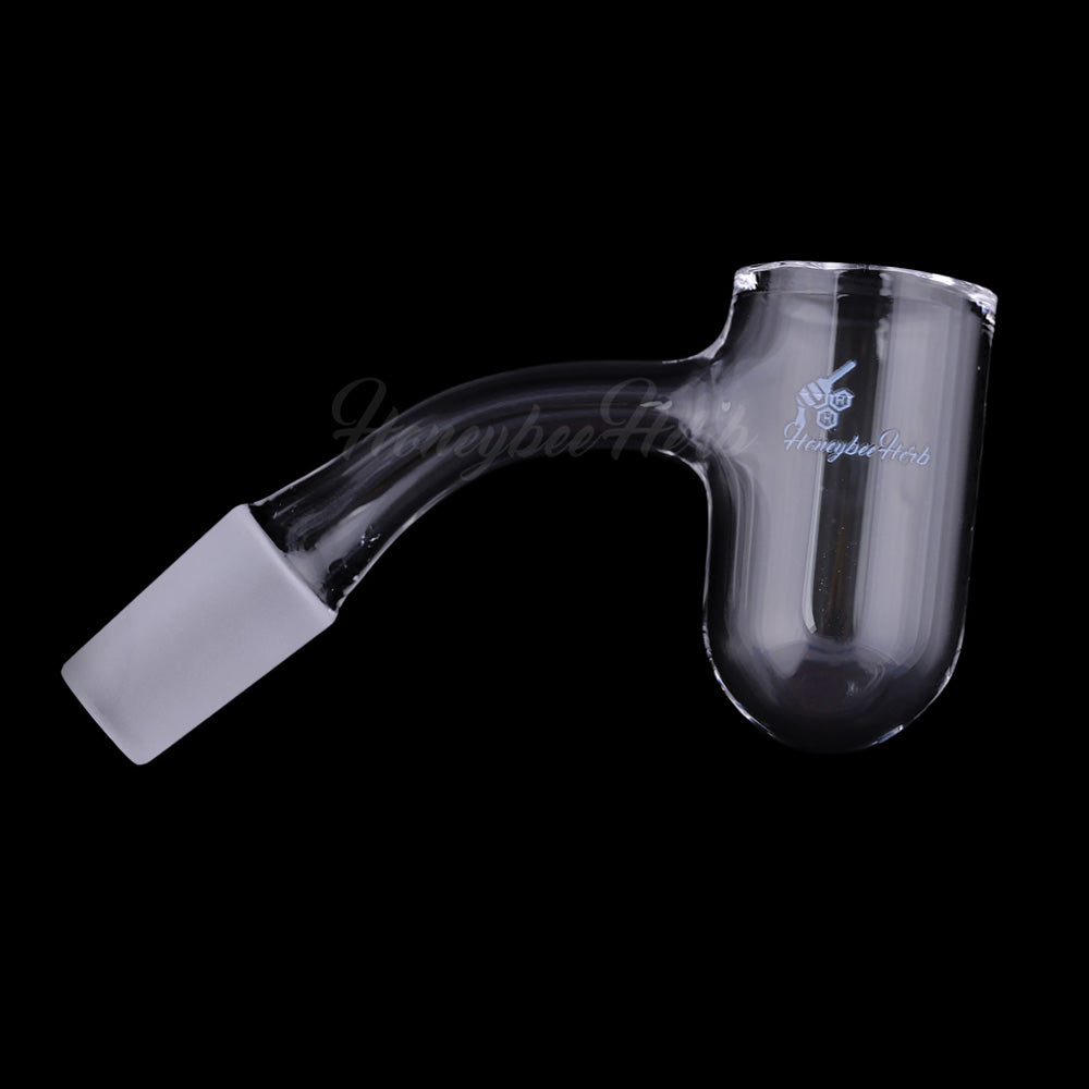 Honey Bevel Deep Bowl Quartz Banger 45° Degree Black Line with 10mm 14mm 18mm Male & Female Joints for waterpipes | Honeybee Herb