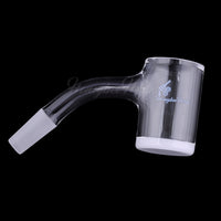 Thumbnail for Honey & Milk Bevel Quartz Banger 45° Degree Black Line with 10mm 14mm 18mm Male & Female Joints for waterpipes | Honeybee Herb