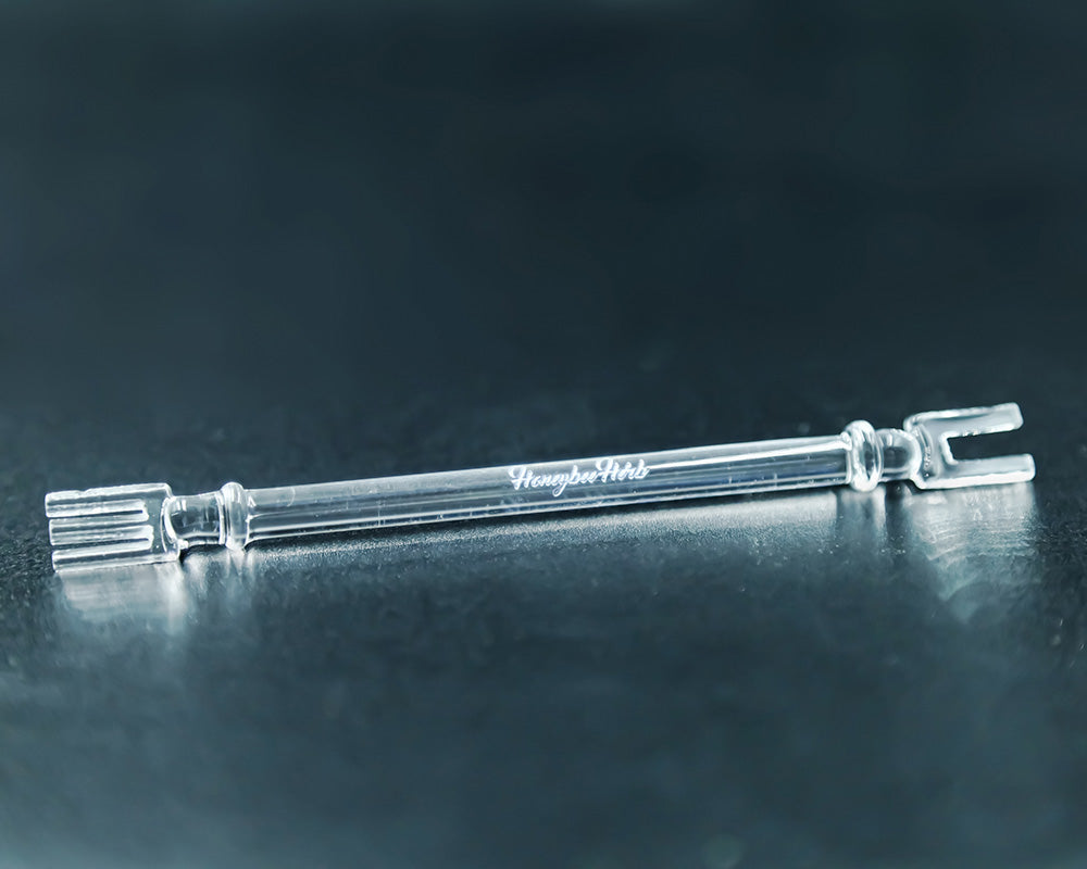 High Heat Resistance Quartz Fork Dabber Horizontal View