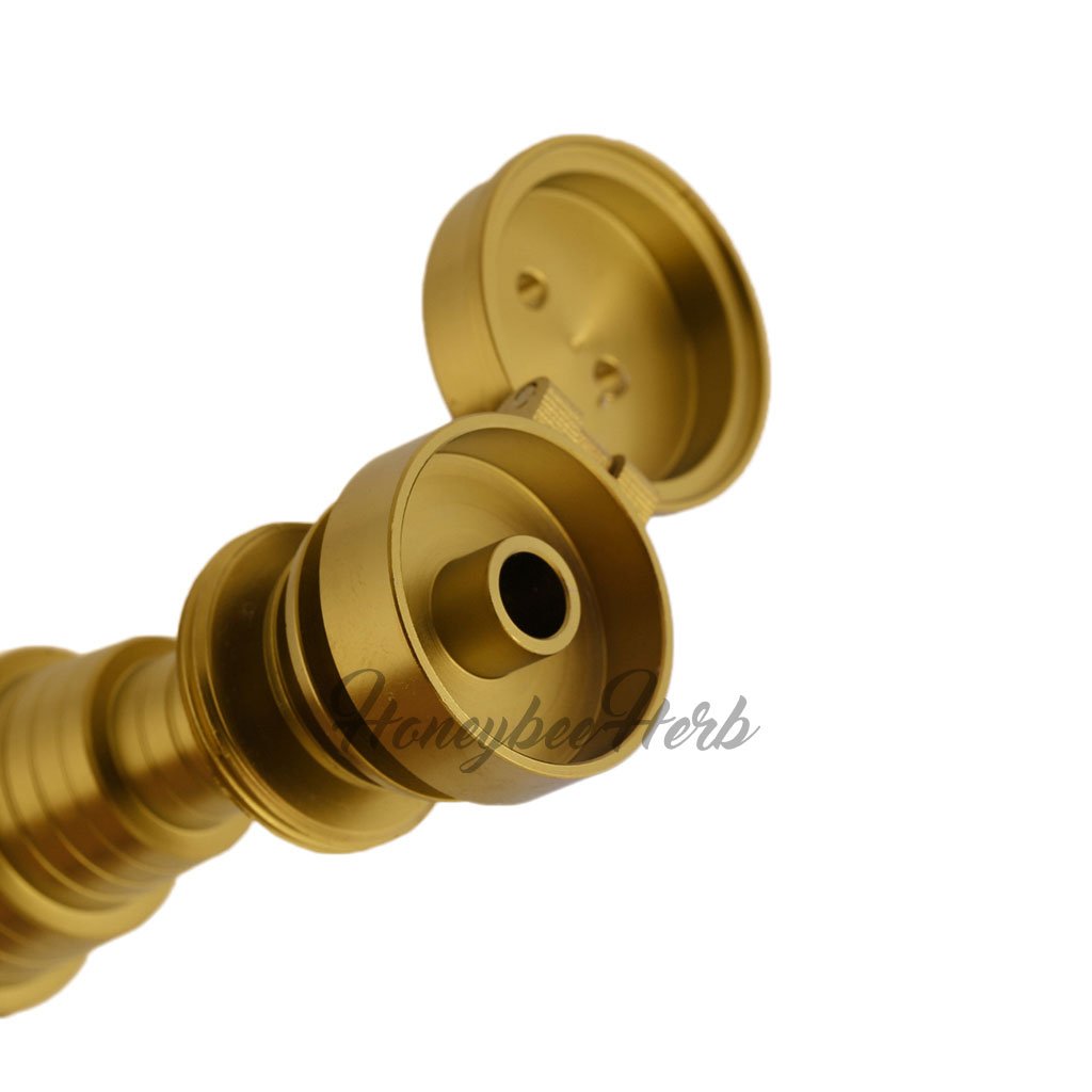 Titanium Gold 6 in 1 Carb Cap Dab Nail Compatible With 10mm 14mm 18mm Male & Female Joints | Honeybee Herb