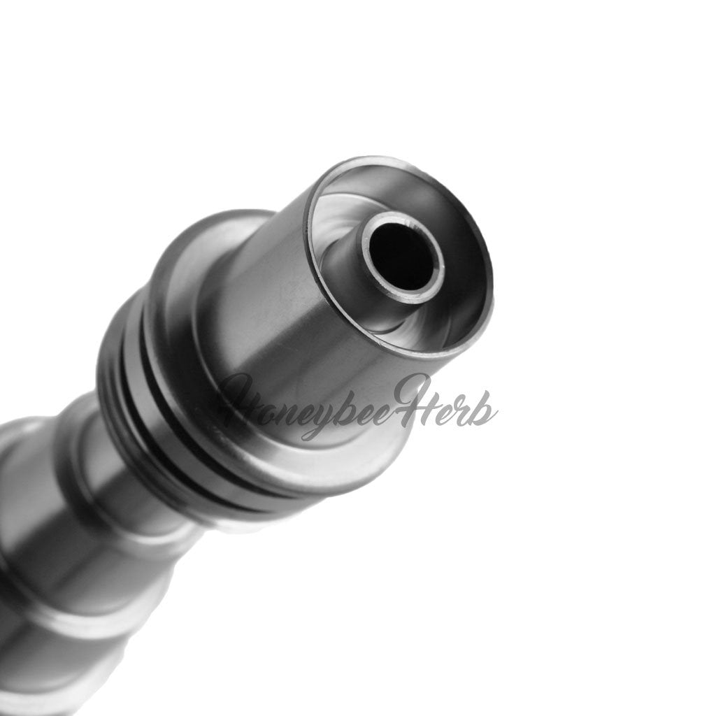 Titanium Silver 6 in 1 Original Enail Dab Nail Compatible With 10mm 14mm 18mm Male & Female Joint For Dab Rig Bongs | Honeybee Herb