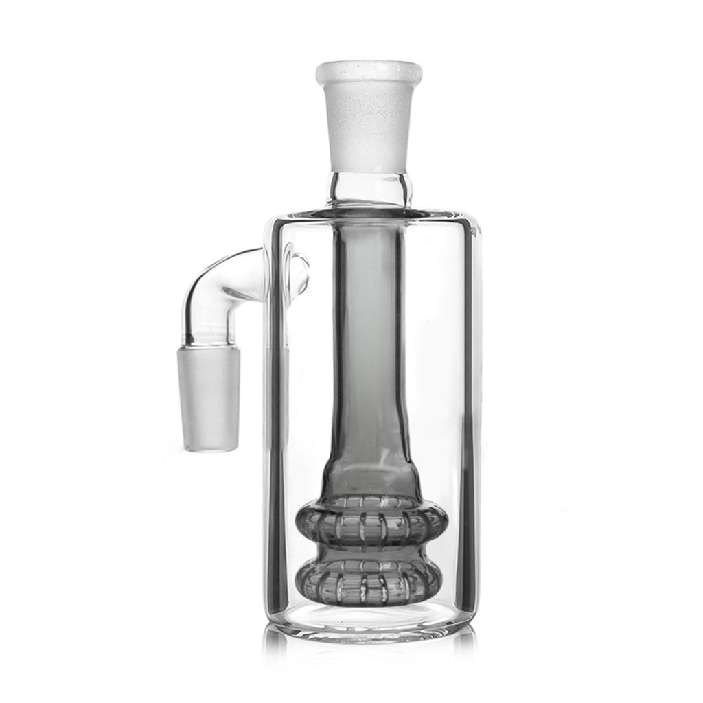 14MM Male 90°-Degree Joint Smoke Double-Tier Showerhead Perc Ash Catcher