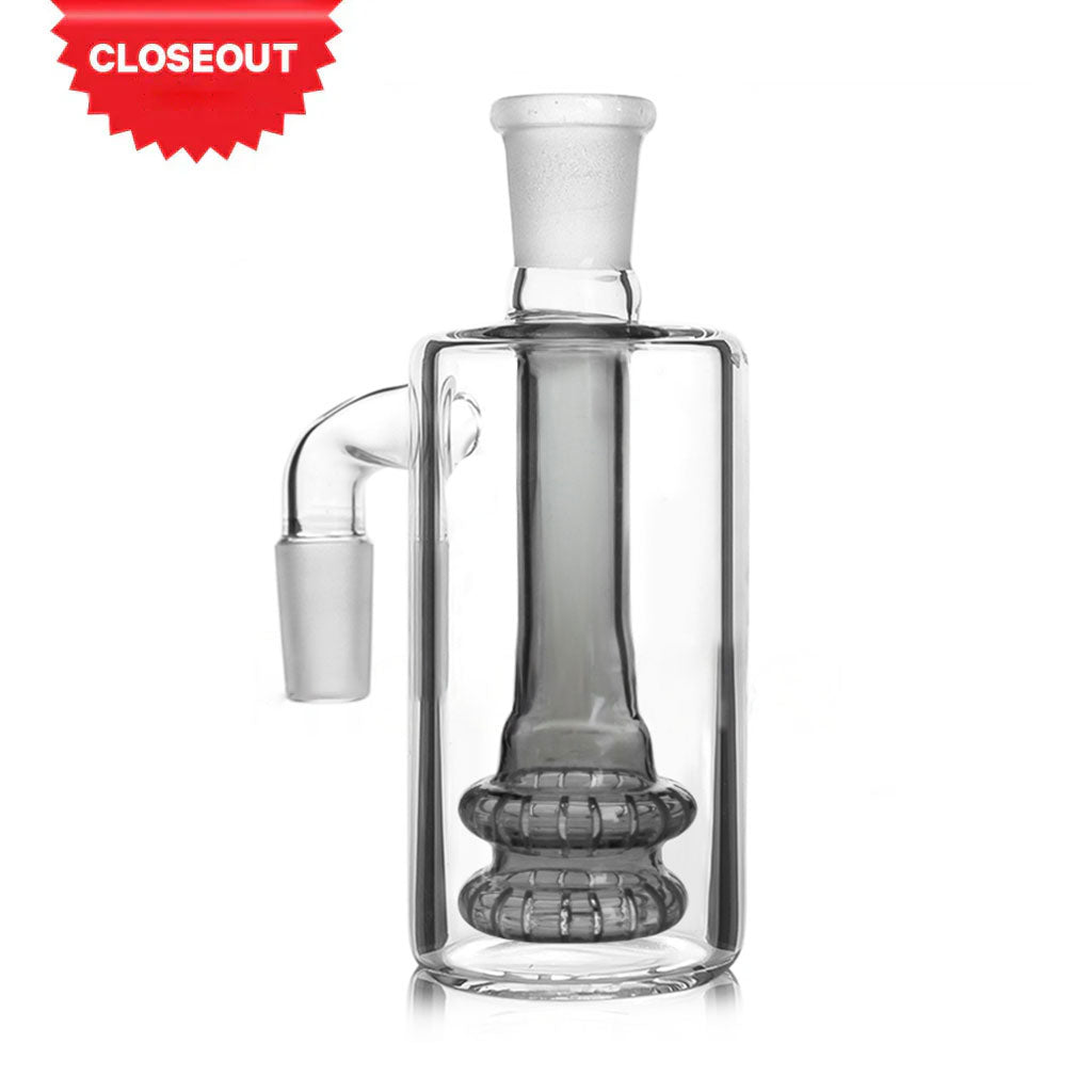 14MM Male 90°-Degree Joint Smoke Double-Tier Showerhead Perc Ash Catcher