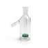 Green Apple Glass Disc Perc Ash Catcher with 14mm 45-degree joint shown upright.