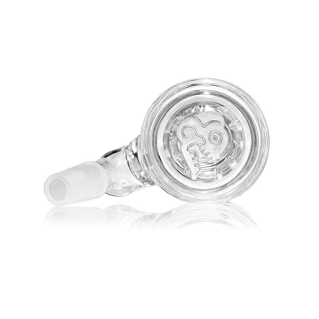 14MM 45°-Degree Clear Glass Milkyway Maya Wet Ash Catcher Bottom View