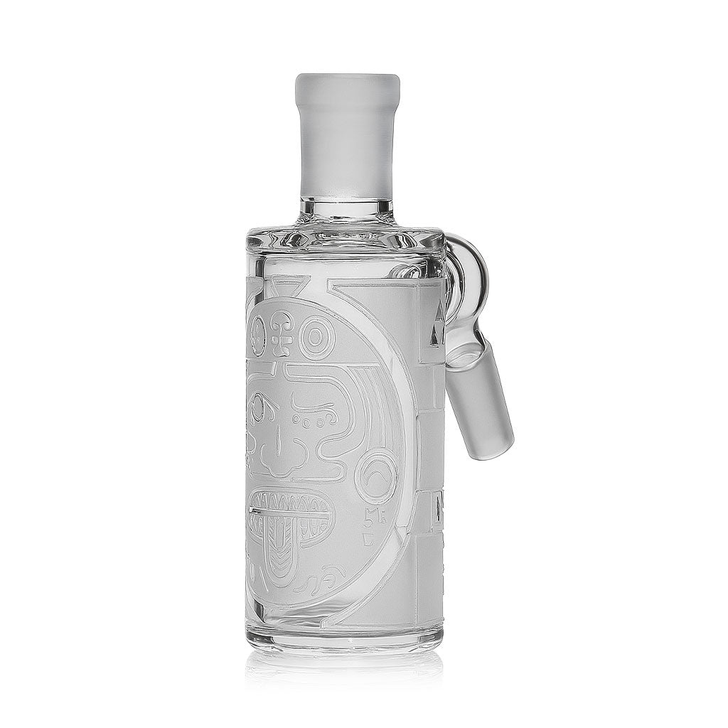 14MM 45°-Degree Clear Glass Milkyway Maya Wet Ash Catcher Available At Honeybee Herb