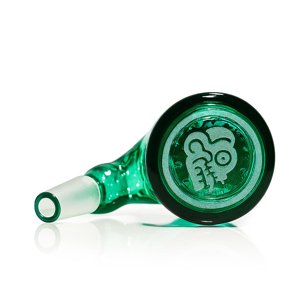 14MM 45°-Degree Teal Milkyway Maya Wet Ash Catcher Bottom View