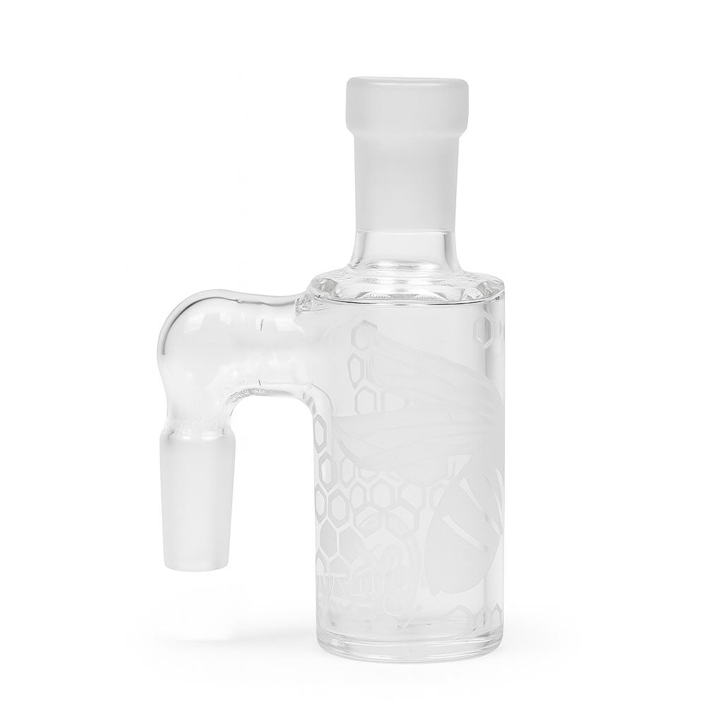 Milkyway Bee Hive 14MM 90°-Degree Clear Wet Ash Catcher Available At Honeybee Herb Buzz Shop