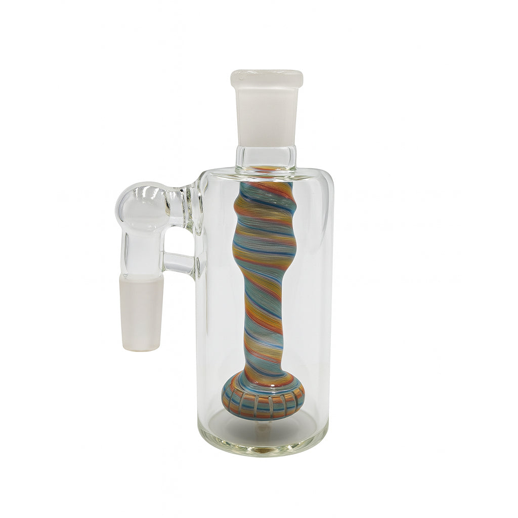 Coasta Twist Handblown Borosilicate Glass Showerhead Perc 14MM 90°-Degree Ash Catcher at Honeybee Herb