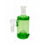 14MM 90°-Degree Green Opaque Glass Showerhead Perc Ash Catcher at Honeybee Herb Buzz Shop