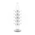 16 Piece Clear Glass Banger Holder Stand Vertical View