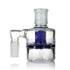 18MM Male 90°-Degree Angle Frosted Joint Shorty Blue Mid Turbine perc Glass Ash Catcher