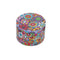 2.5-Inch Hippie Love Wacky Grinder Colorful Design Herb Grinder With Kief Catcher 